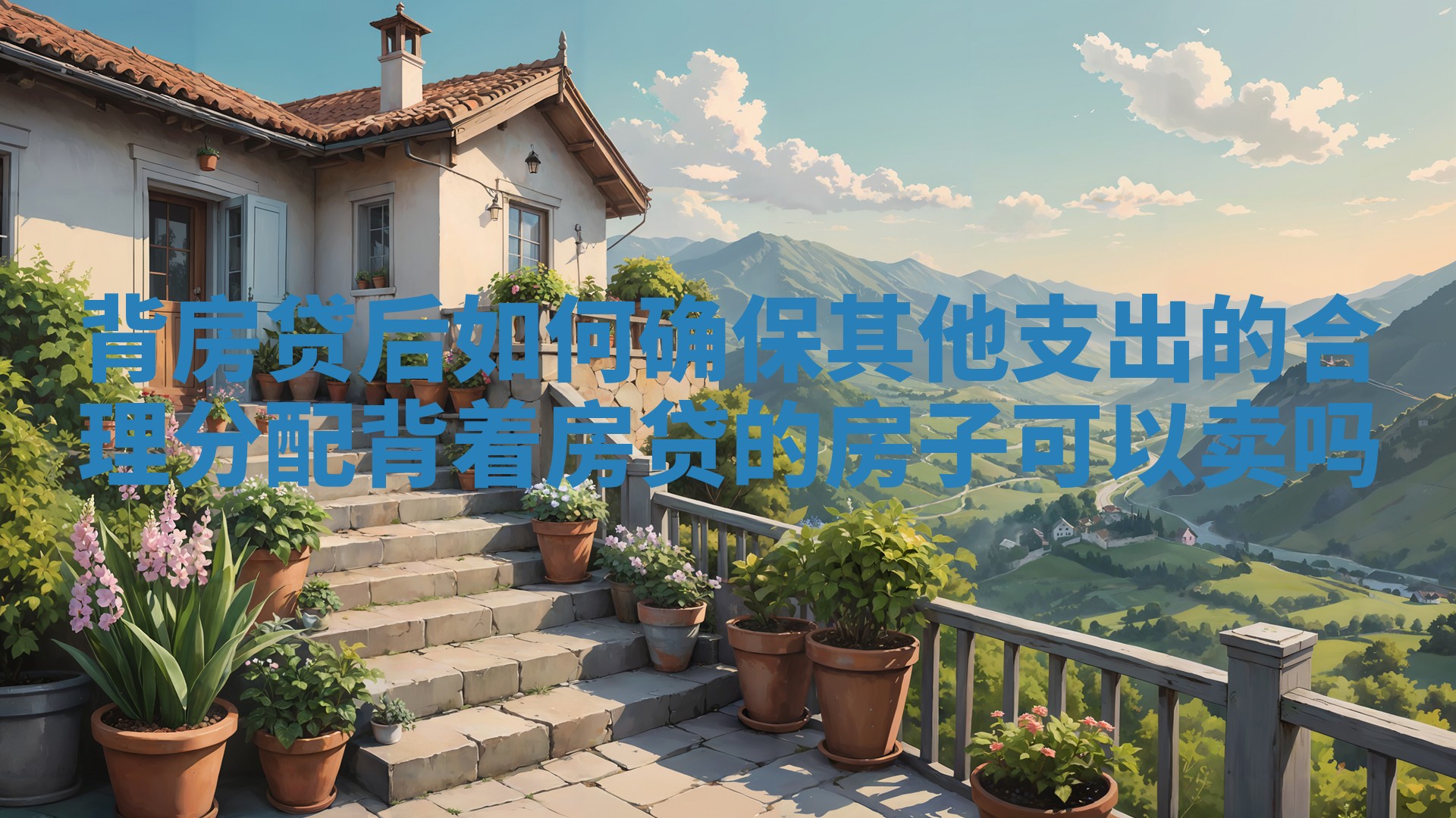 背房贷后如何确保其他支出的合理分配_背着房贷的房子可以卖吗